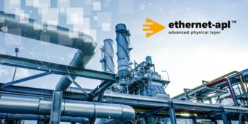 プロセスプラントの前のEthernet APLのロゴ