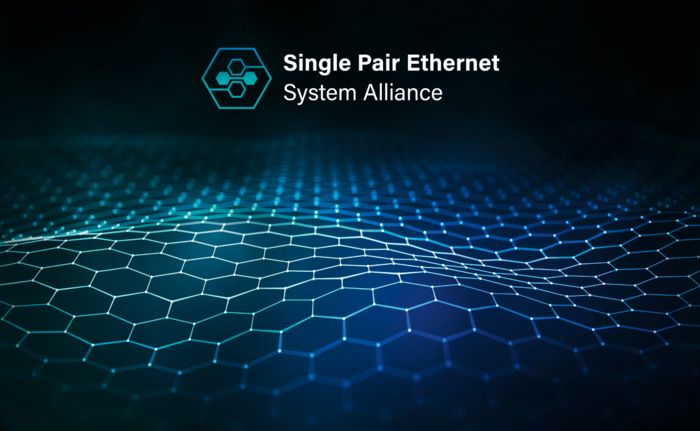 Single Pair Ethernet System Alliance logo, an alliance of leading technology companies
