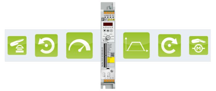 インタラクティブイメージマップ：6つの機能アイコンのあるスピードスタータCONTACTRON