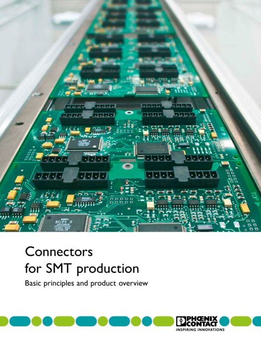Folleto de conectores para la producción SMT