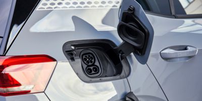 Electric car with CCS charging socket is charged via a Mode 3 charging cable