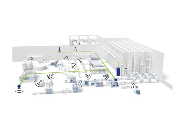La mise en réseau sans fil au sein de l'automatisation de la production à l'aide d'un réseau 5G industriel privé