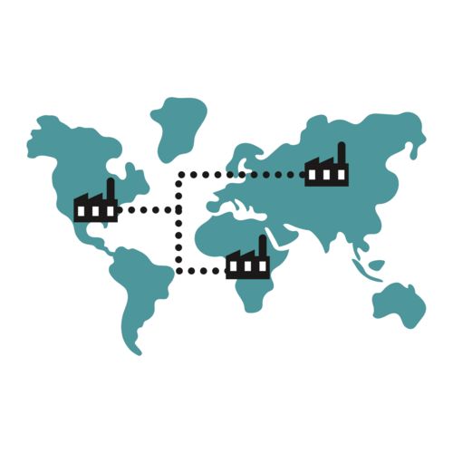 Collegamento in rete delle macchine a livello globale 