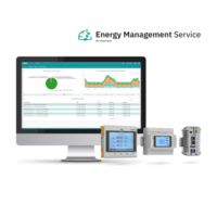 Energy Management Service On-Premises on monitor with energy measuring devices and EPC