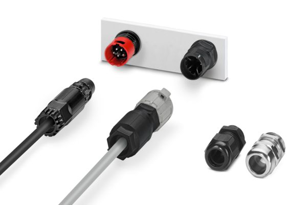 Glands and connectors for cable entry