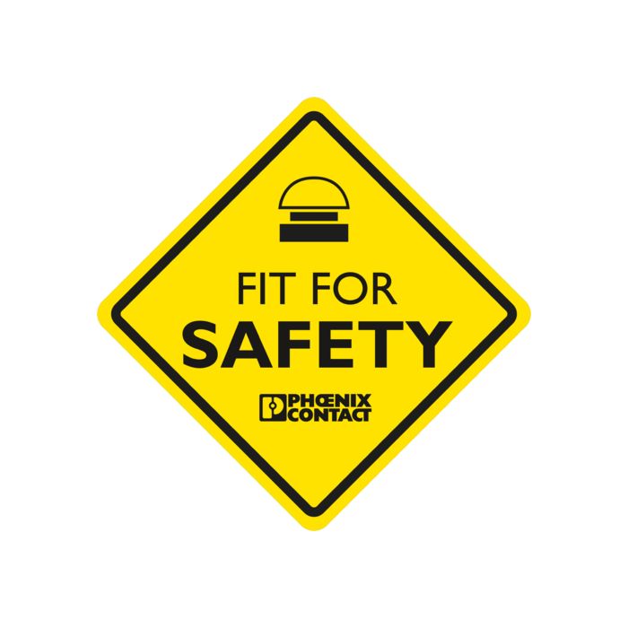 Sign with the inscription "Fit for Safety"
