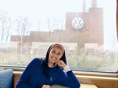 Natalia Caicedo bei Volkswagen