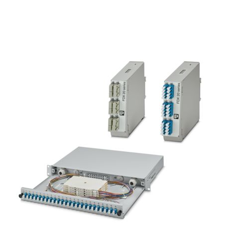 Three different splice boxes for data transmission