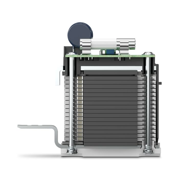 Rendering of the new spark gap with multi-carbon technology