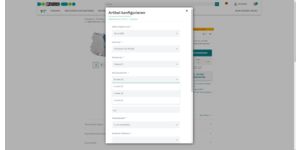 Screenshot van de MINI Analog Pro Ex-i-scheidingsversterker online configurator