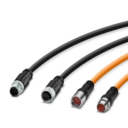Hybrid cables in sizes M12, M23, and M40 in a compact and industrial-grade design