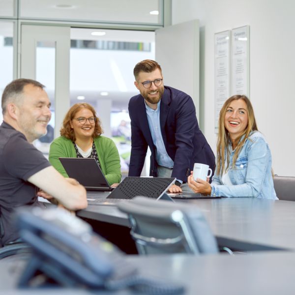 Phoenix Contact employees in the meeting room