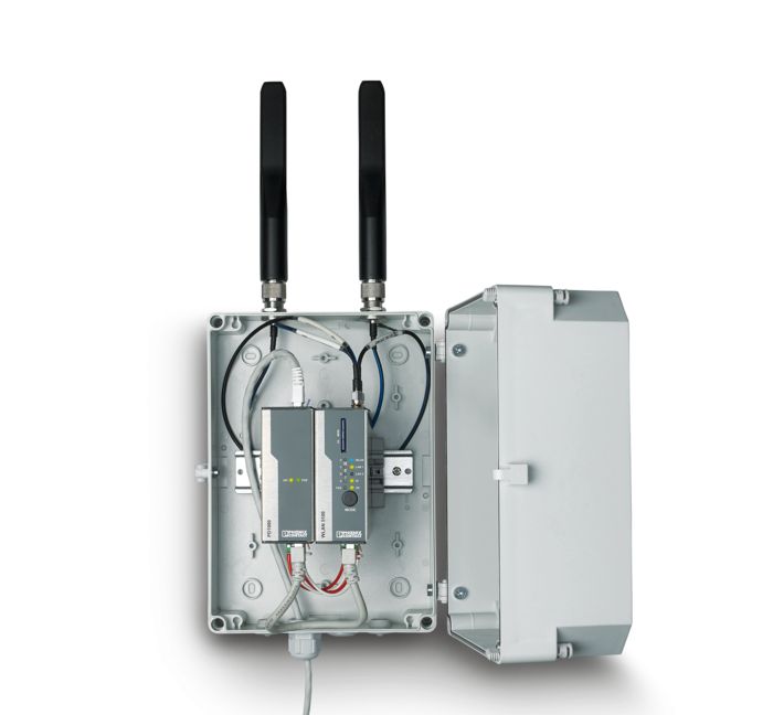 PoE splitter with controller in a control box