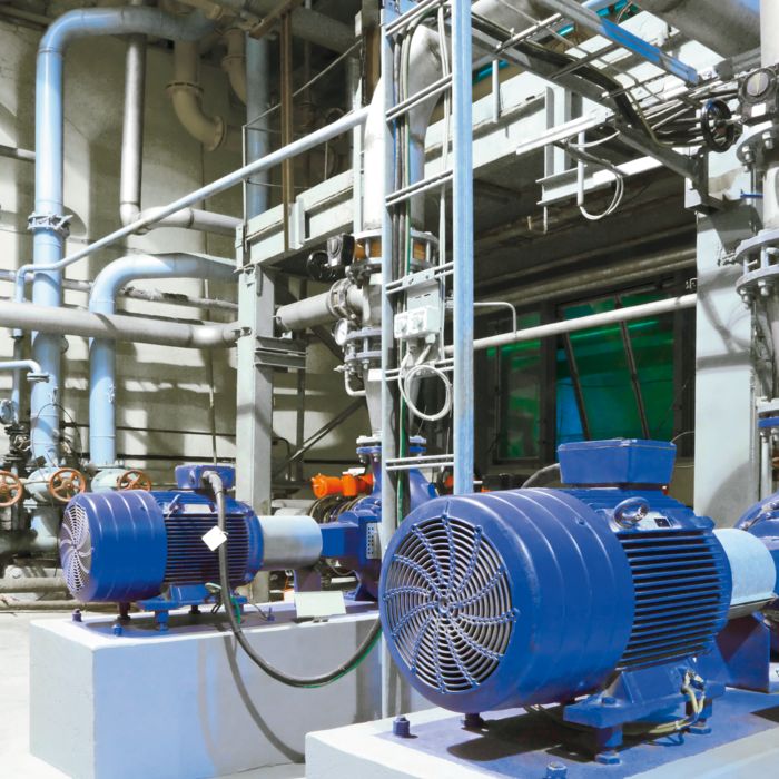 Moteurs triphasés dans l'industrie des process