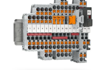 Tecnología de conexión Push-X de una borna para carril XTV 6