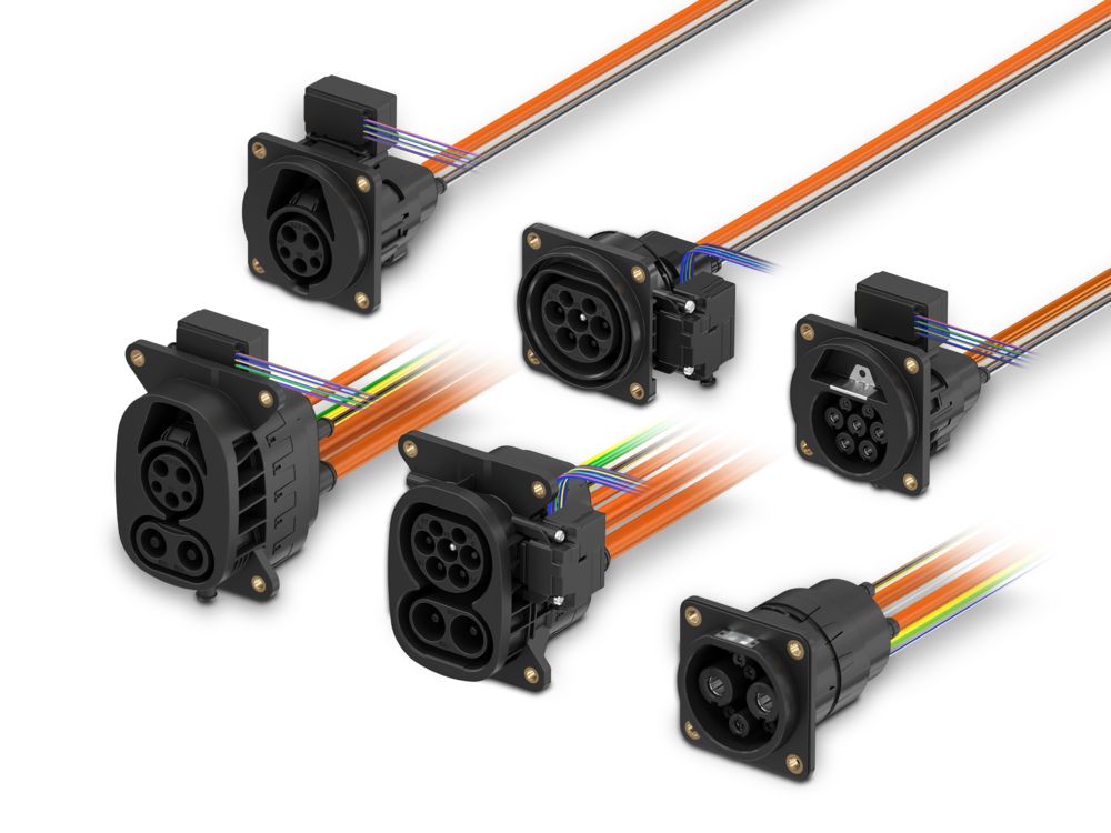 CHARX connect universal vehicle charging inlets