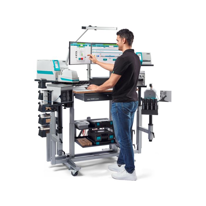 The software-supported clipx WIRE assist worker assistance system for efficient conductor preparation