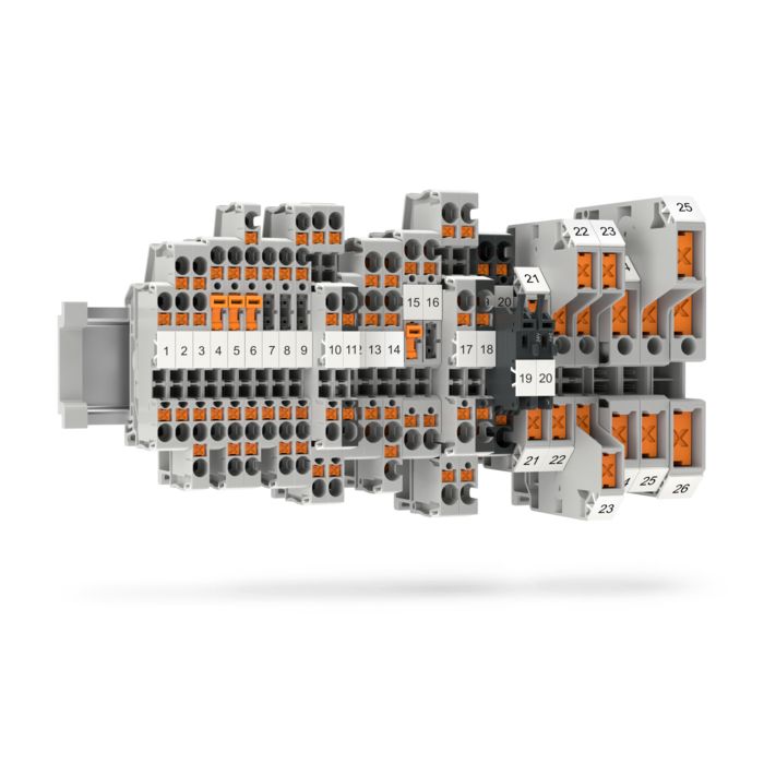 DIN rail assemblies