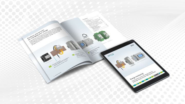 Foto di copertina della brochure prodotti Monitoraggio dell'energia