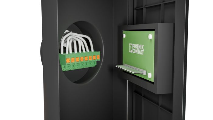 Connettori per circuiti stampati con connessione Push-in per dispositivi di comando dei locali
