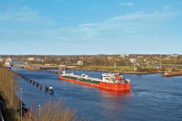 Lock system in Kiel-Holtenau, Germany