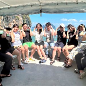 Employees and customers celebrate