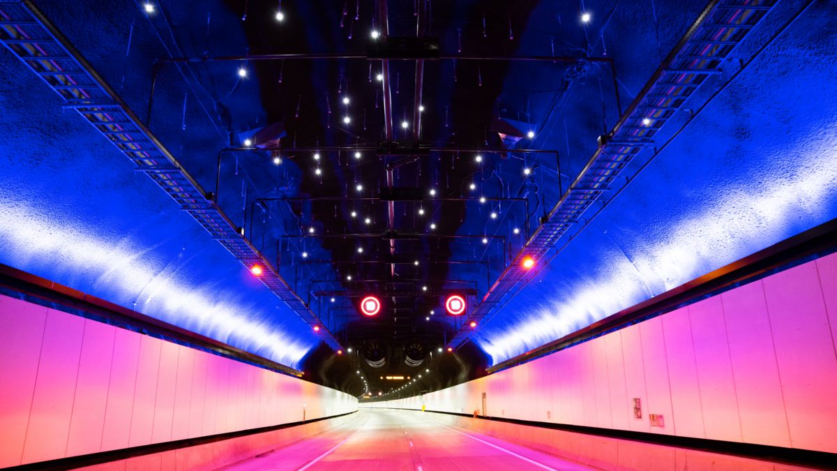 Iluminación en el túnel de NorthConnex
