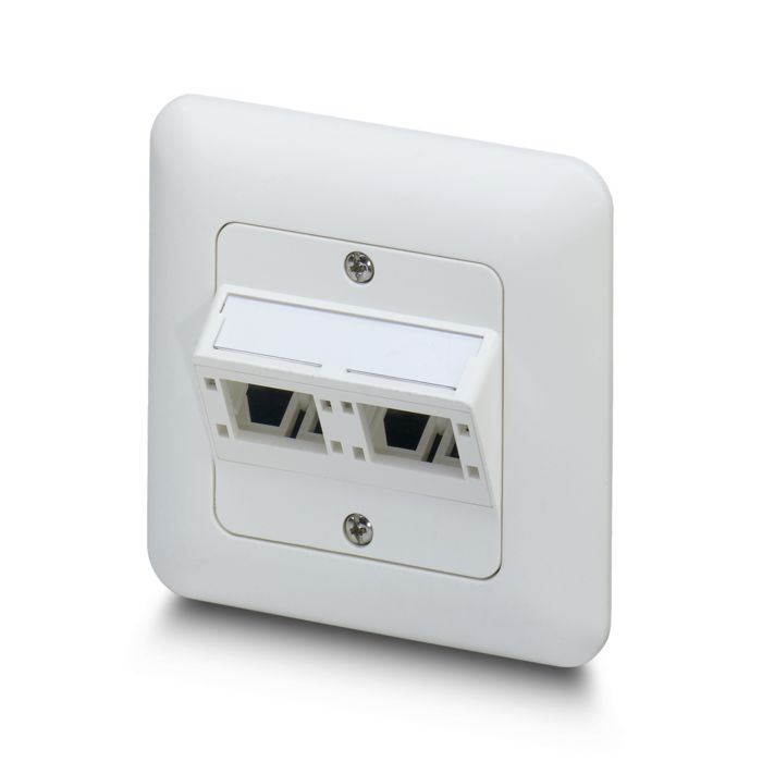 White wall-mounted junction box