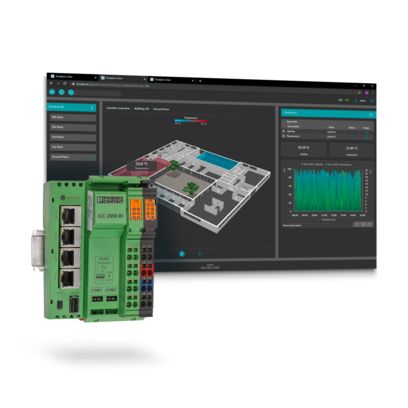 Sistem de management al clădirii cu controler IoT pentru clădiri