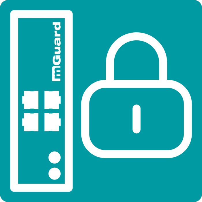 mGuard icon with security lock
