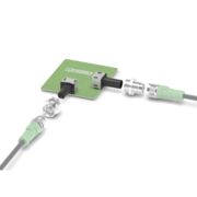 Angled M12 device connectors for THR