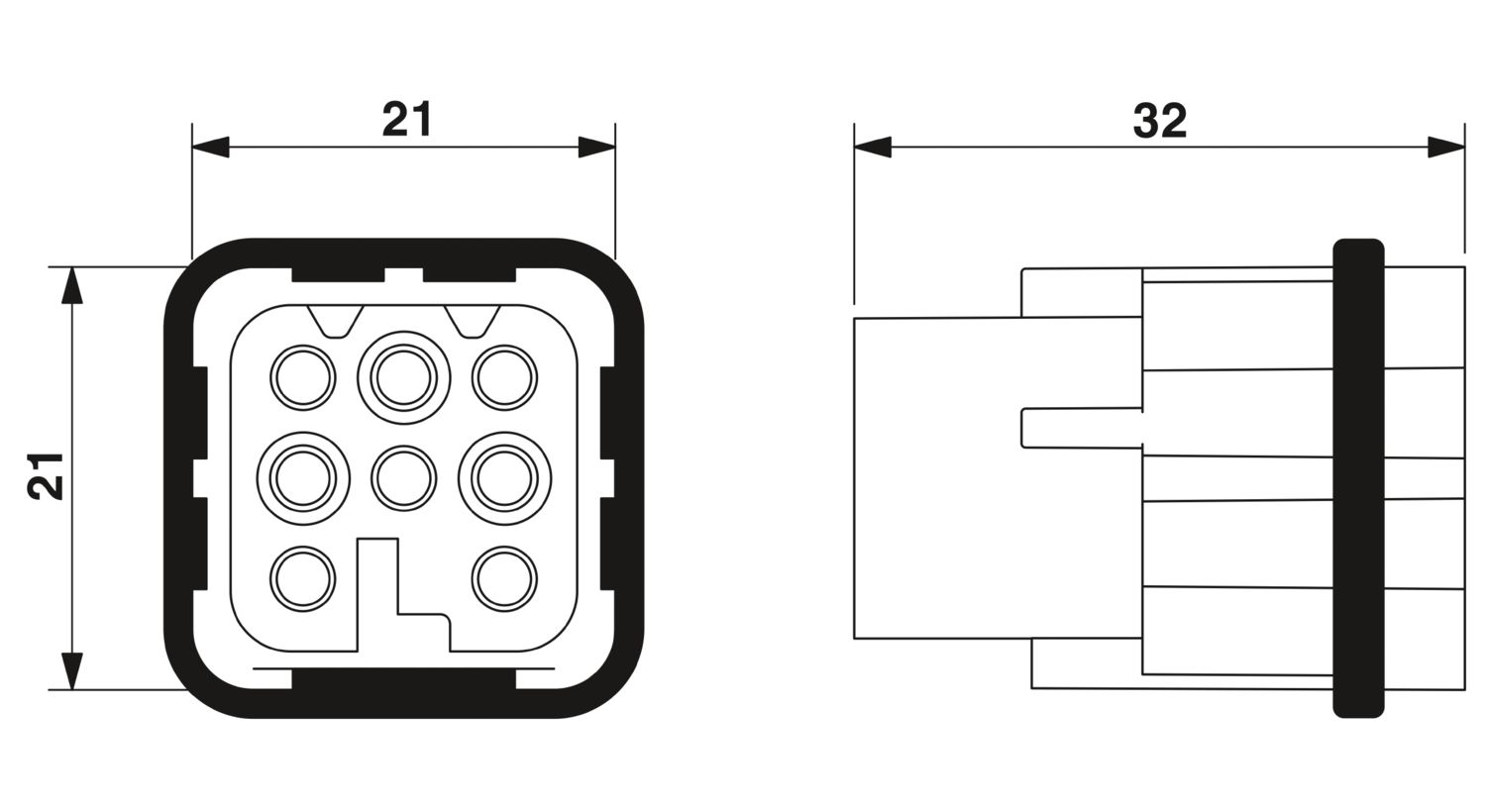 HC-D 8-I-CT-M - Contact insert - 1584350 | Phoenix Contact