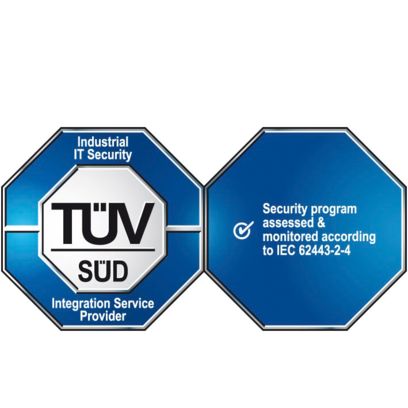 TÜV seal for Industrial IT Security IEC 62443