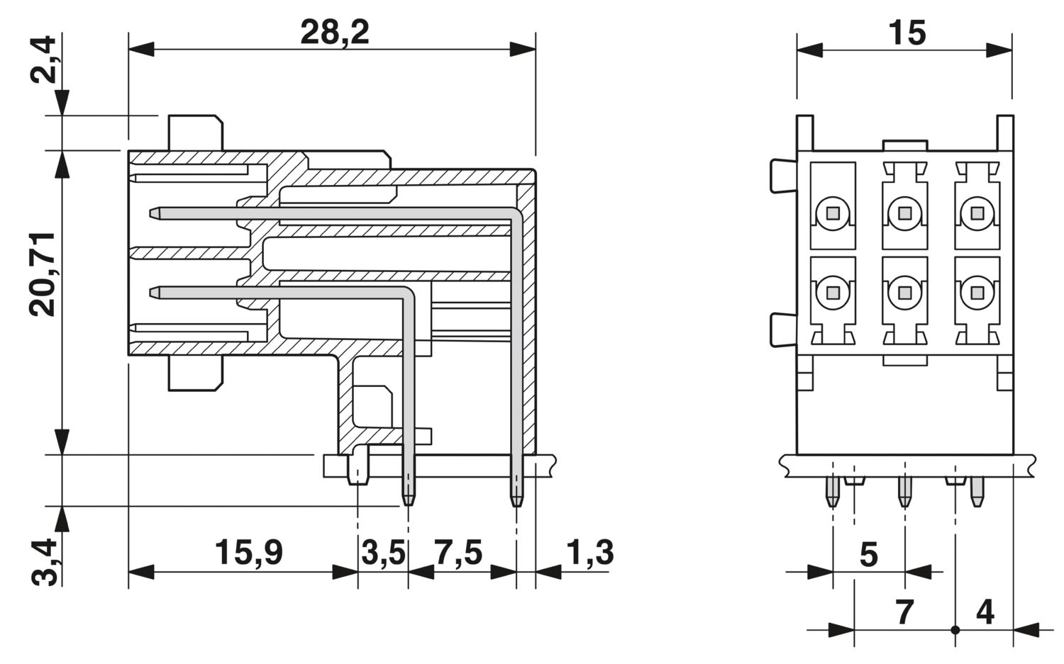 VC-AML 6 - Contact insert - 1853531 | Phoenix Contact VC-AML 6 - Contact insert - 1853531 | Phoenix Contact